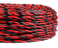 0.75mm 2 Core Flexible Red & Black Twisted Cable