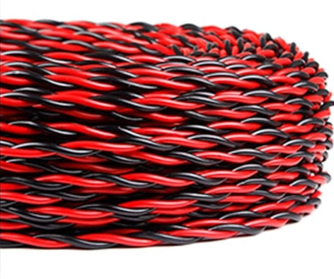0.5mm 2 Core Flexible Red & Black Twisted Cable