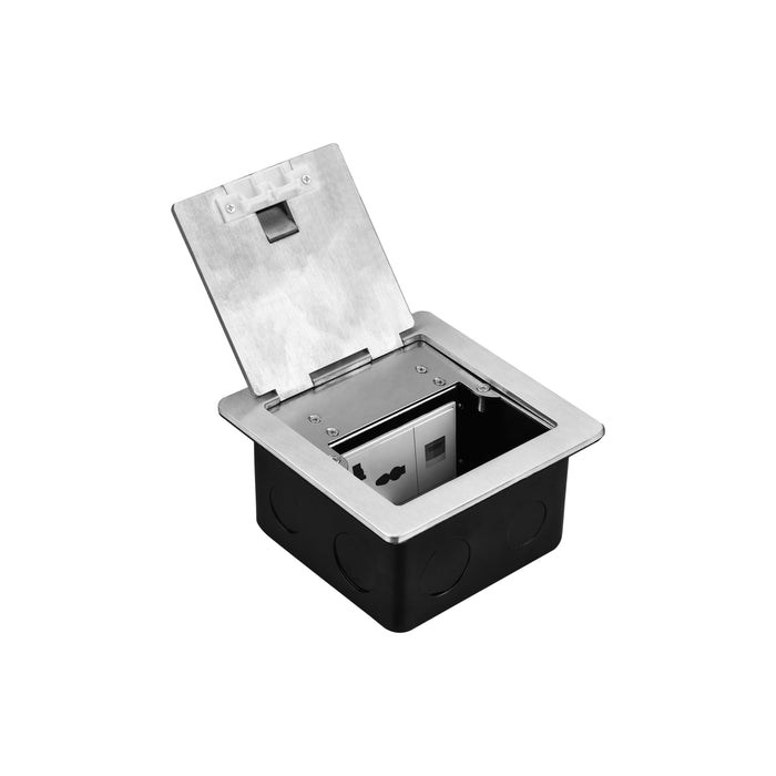 Pop-Up Access Floor Socket – 13A Universal + RJ45 BF POPU-12-UN