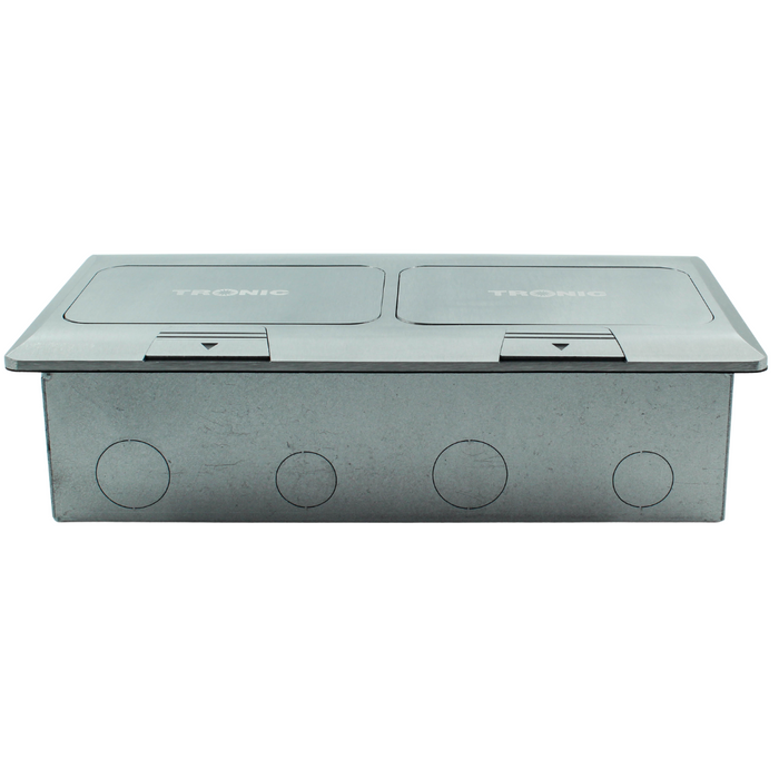 Dual Pop-Up Floor Socket with RJ45 & RJ11 Ports