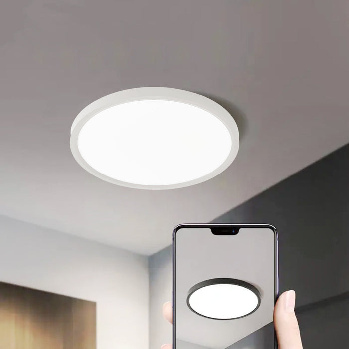 Ceiling Light LED Round Slim 40W - Elegant White Finish