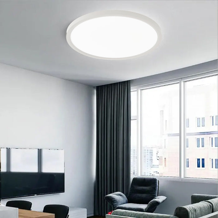 Ceiling Light LED Round Slim 60W - Elegant White Finish