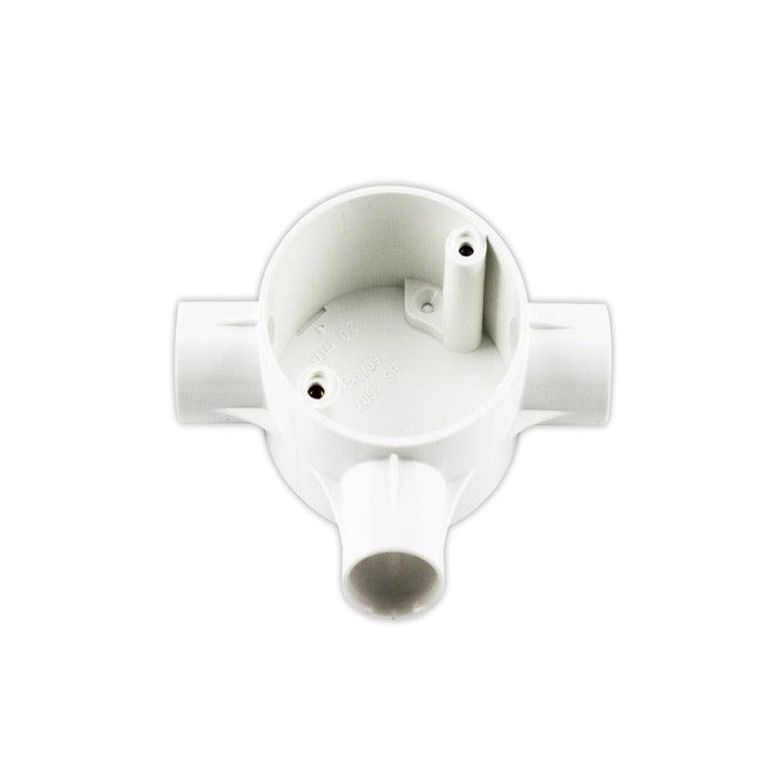State Way Circular Box Junction Circular Box 3 Way - 25mm – Cash Sale Stores Limited