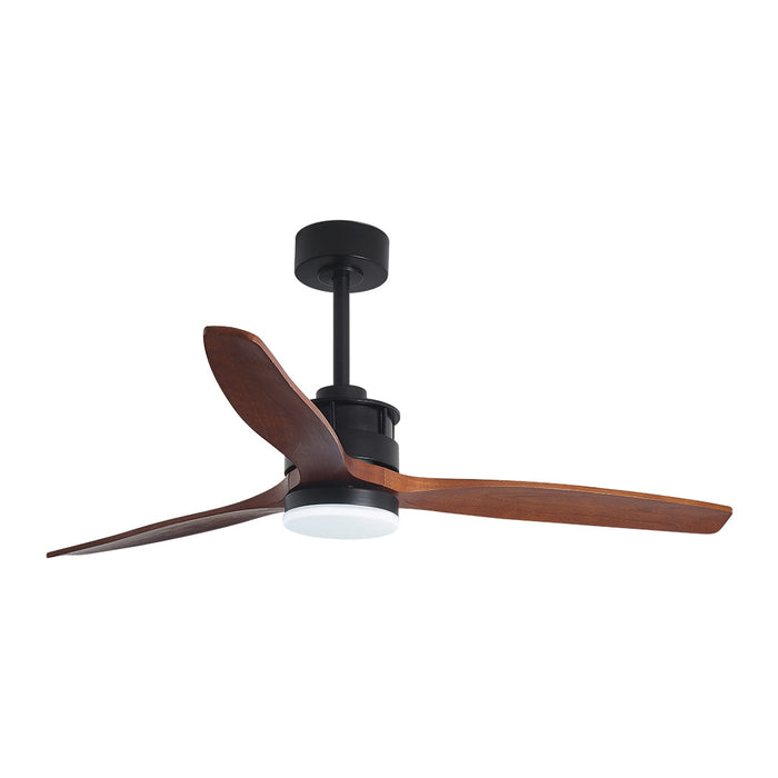 Ceiling fan 35w wood blade with remote