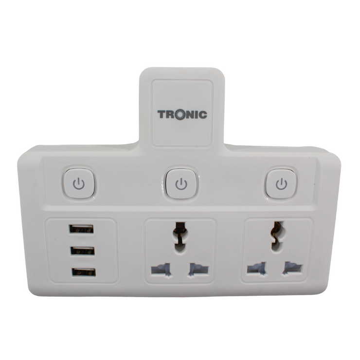 Multi Socket Adaptor With USB