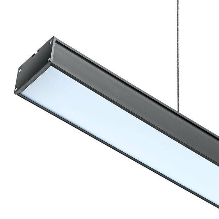 Black LED Linear Pendant Light FI DLEX-BK