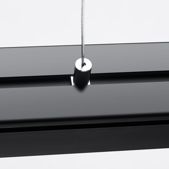 Black LED Linear Pendant Light FI DLEX-BK