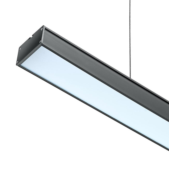 Black LED Linear Pendant Light FI DLEX-BK