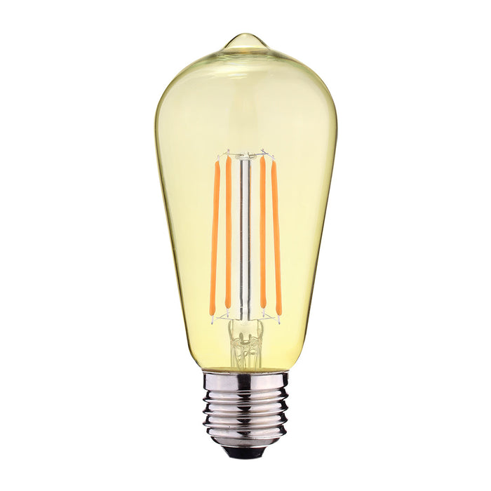 Amber LED Filament Bulb – 8W, Warm White 2500K (E27)
