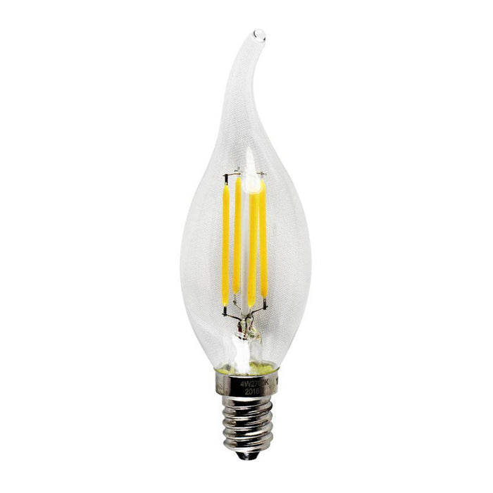 Candle Filament Tail LED 4 Watts Warm White E14 (Small Screw) Bulb