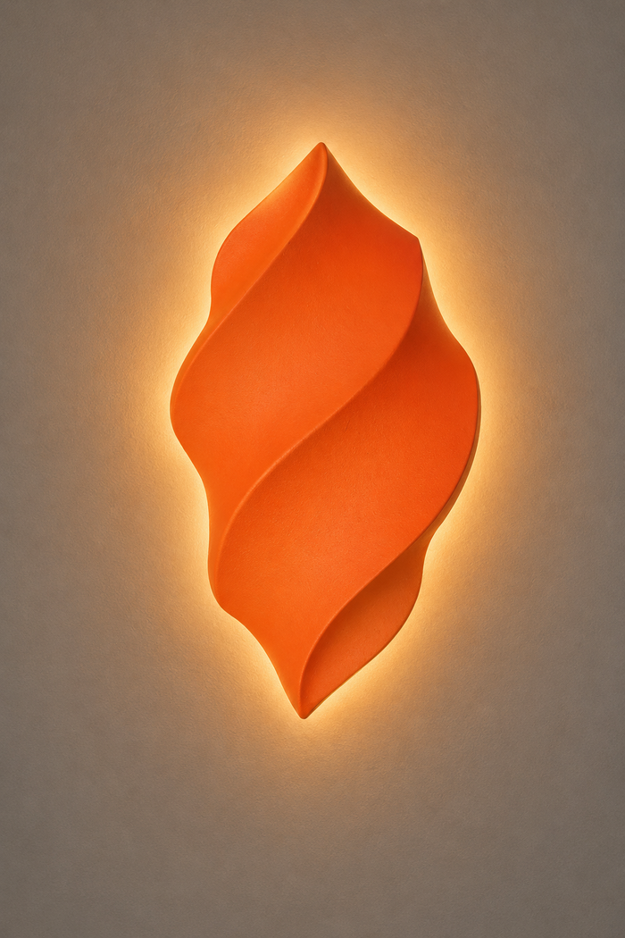 10W LED Outdoor Wall Light – IP54 Warm White (Orange)