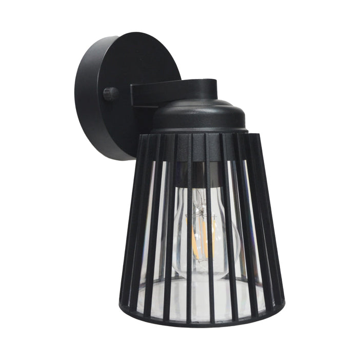 Modern Exterior Wall Lamp – E27 Black