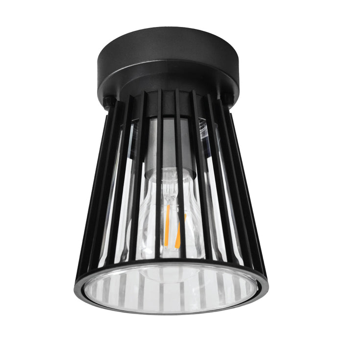 Modern Outdoor Ceiling Light – E27 IP44 Black