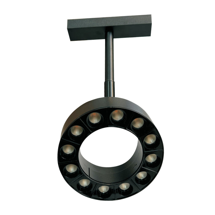 Round Ring Style 9W LED Magnetic Track Light