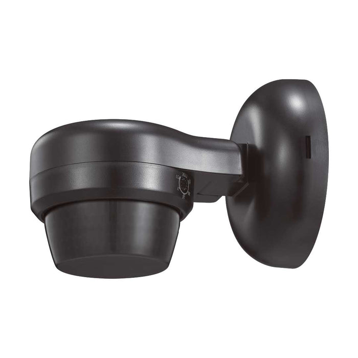 Infrared Motion Sensor – 360° Detection, Wall Mount, Black