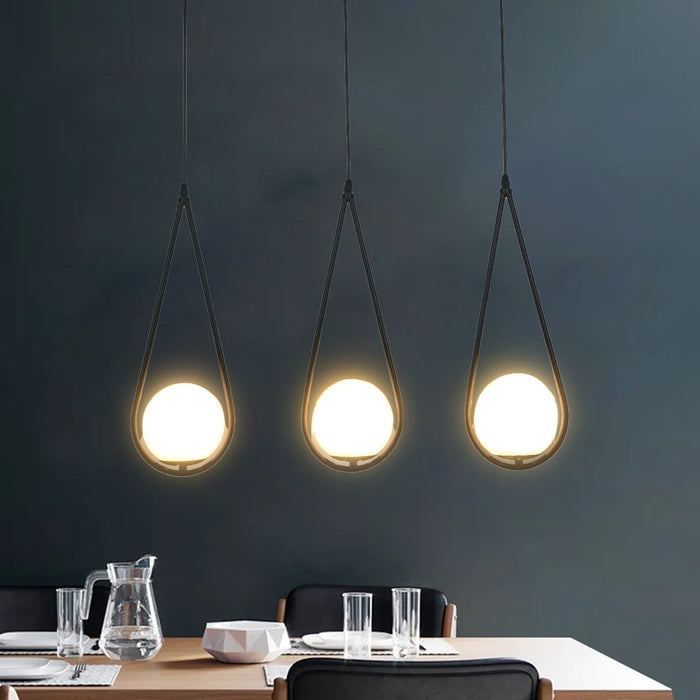 Contemporary Triple Pendant Light - Warm White