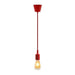 Hanging E27(Screw) Pendant Holder - Red - Tronic Kenya 