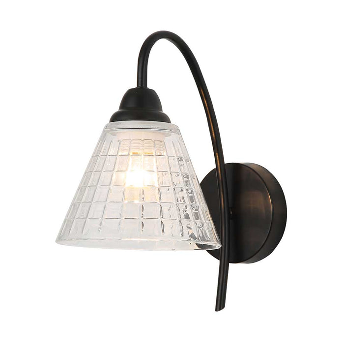Modern Grid Glass Wall Light