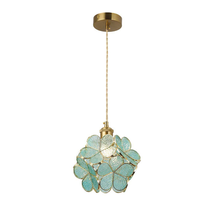 Decorative Floral Glass Pendant Light