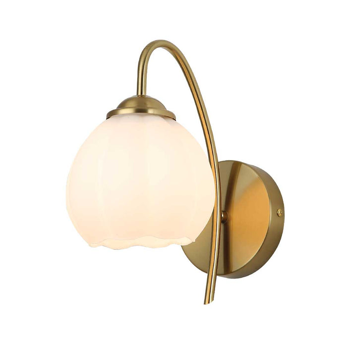 Graceful Swan-Neck Tulip Wall Light