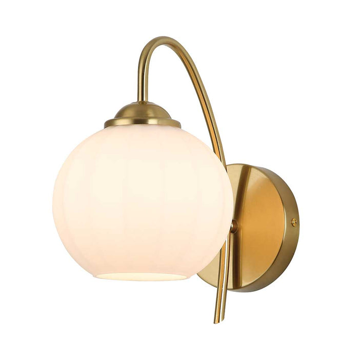 Elegant Curved Globe Wall Lamp
