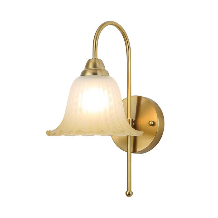 Vintage Flared Skirt Glass Wall Light