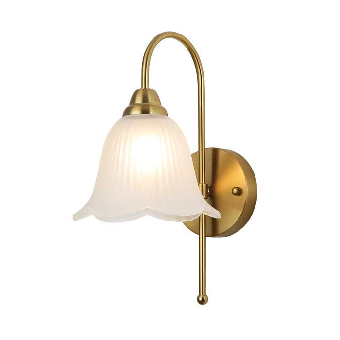 Crystal Petal Glass Wall Light