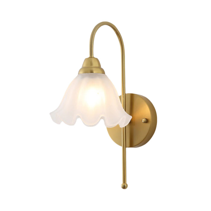 Elegant Gold Floral Wall Light