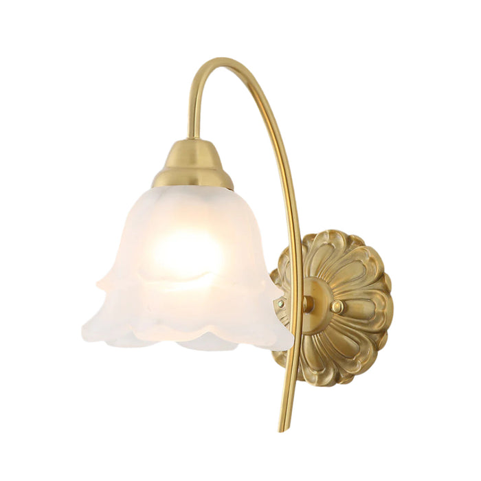 Vintage Gold Floral Wall Light