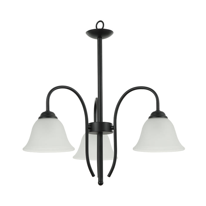 Black & White 3-Arm Decorative Pendant Lamp