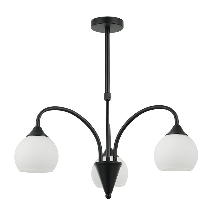 Black & White 3-Light Decorative Pendant Lamp