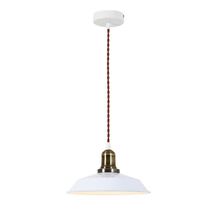 Minimalist White Dome Pendant Light