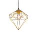 Gold Diamond Cage Pendant Lamp - Tronic Kenya 