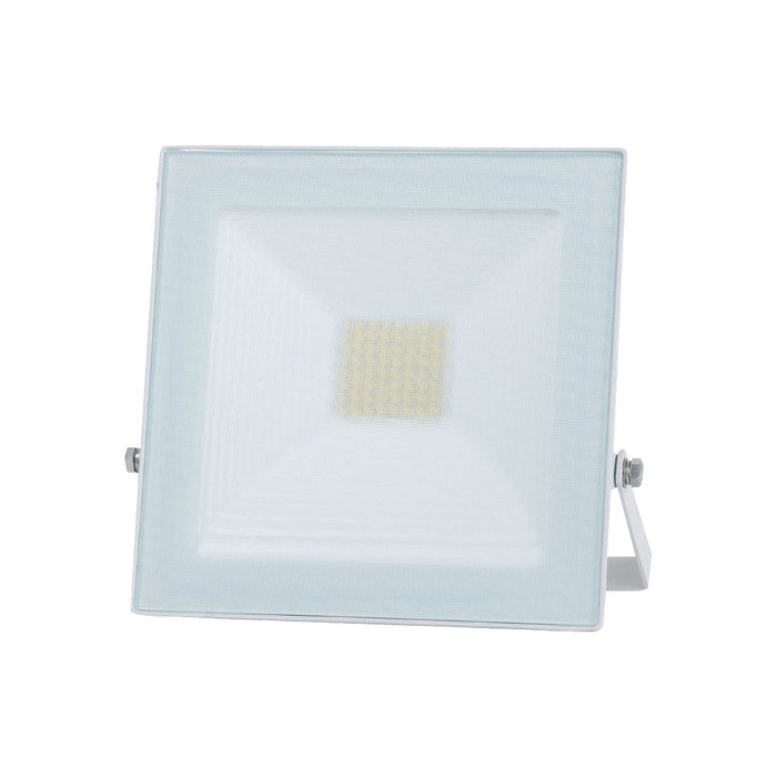Slim White LED Flood Light – 30W Warm White, IP65