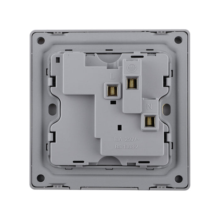 13A Single Switch Socket with Neon Indicator – Ivory