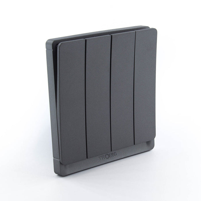 Grey 4-Gang 2-Way Switch