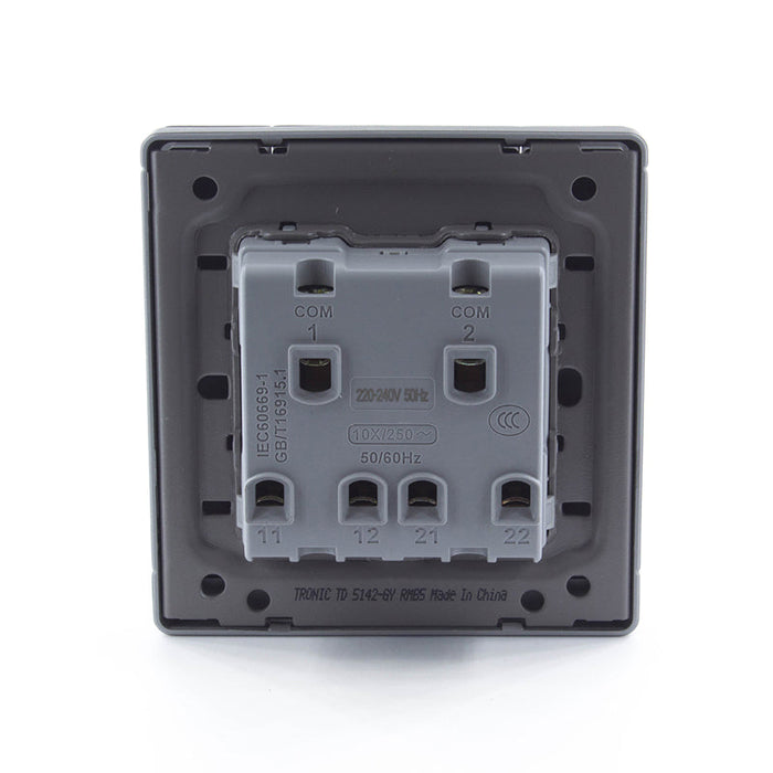 Grey 4-Gang 2-Way Switch