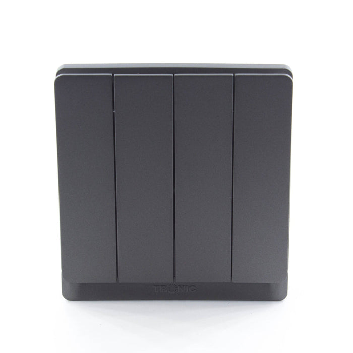 Grey 4-Gang 2-Way Switch