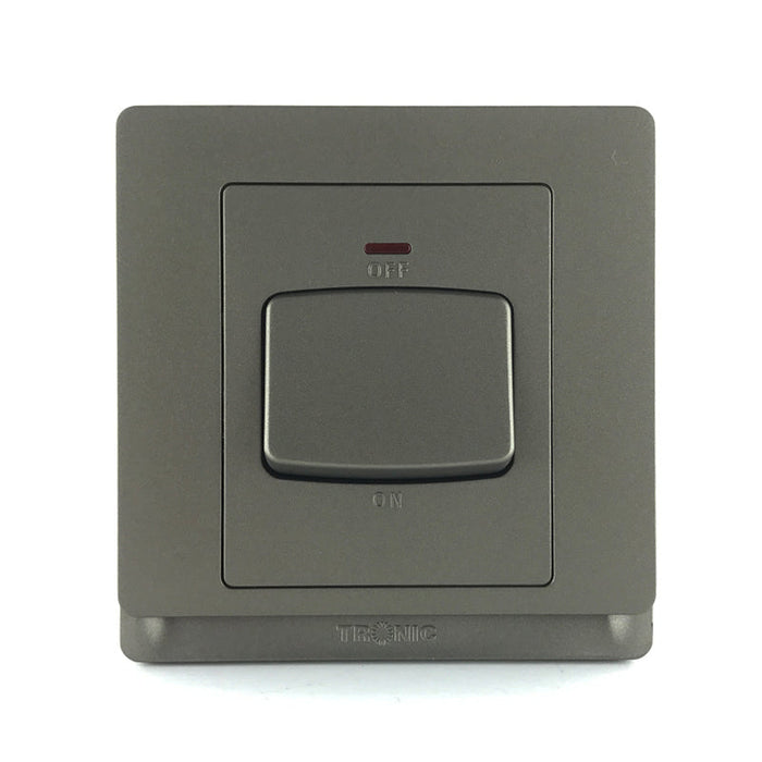 Grey Double Pole Switch - 45Amps