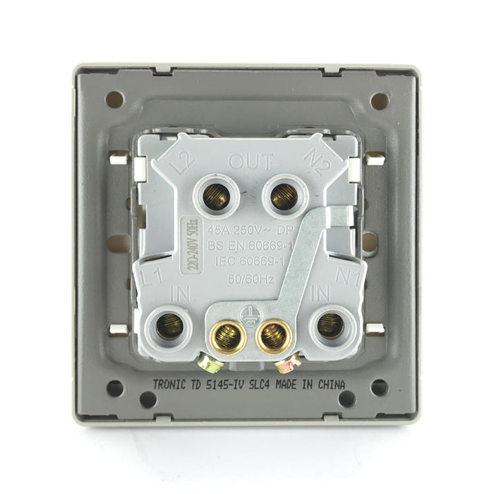 Ivory Double Pole Switch - 45Amps