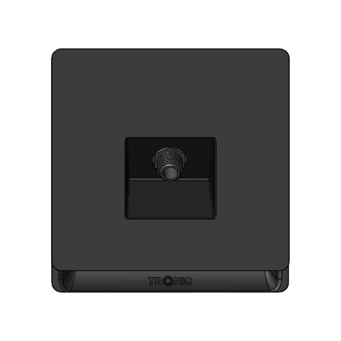 IEC Female TV Socket – Black Finish