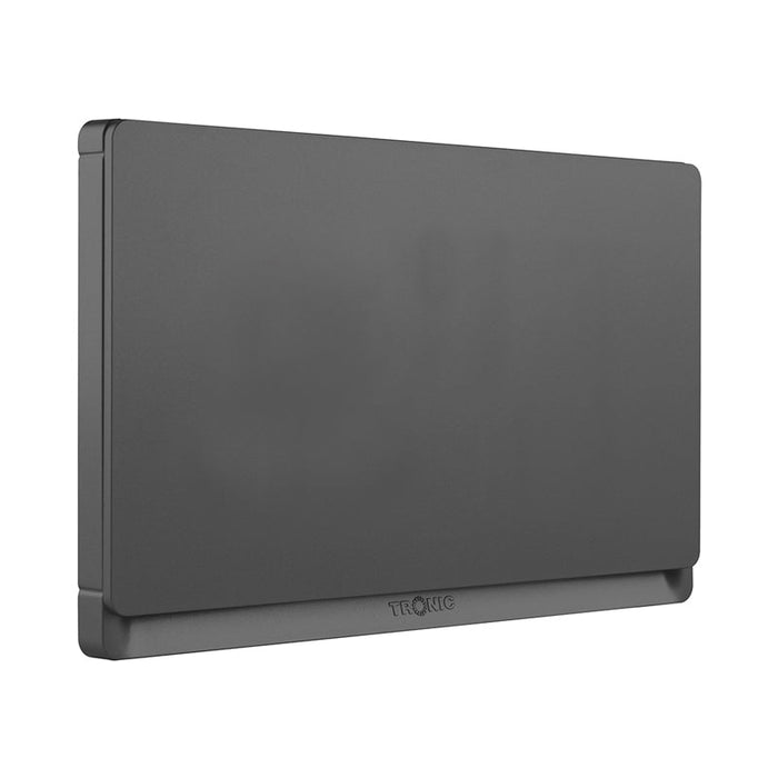 Grey Twin Blanking Plate – Screwless Finish, Polycarbonate