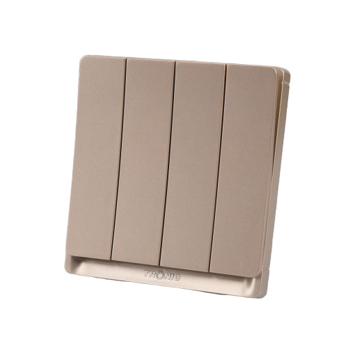 Gold 4-Gang 2-Way Switch