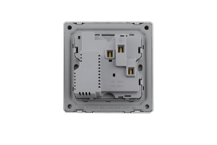 13A Single Socket with USB & Type-C – Grey