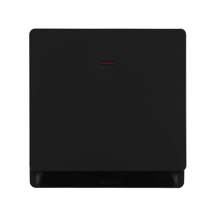 20A Double Pole Switch with Neon – Black