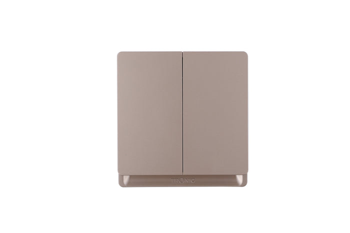 Gold - 2 Gang 2 Way Switch