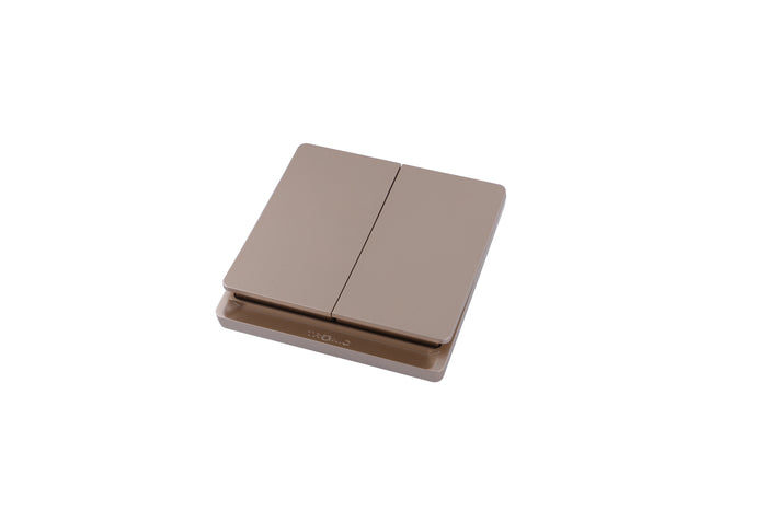 Gold - 2 Gang 2 Way Switch