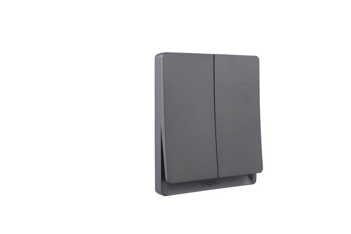 2-Gang 2-Way Switch – Grey