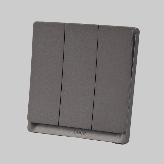 3-Gang 2-Way Switch – Grey