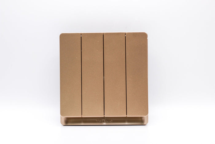 Gold 4-Gang 2-Way Switch